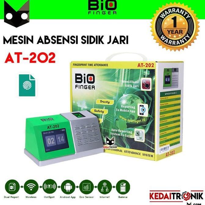 NEW Biofinger AT202 Mesin Absensi Sidik Jari Fingerprint Bio Finger AT 202