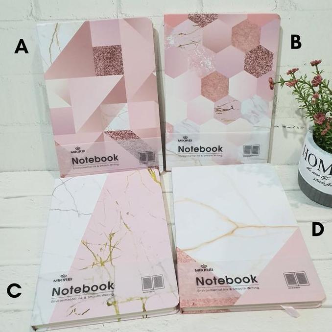 MIKIREI A5 | Abstrak Pink Diary | Buku Jurnal | Hardcover Notebook