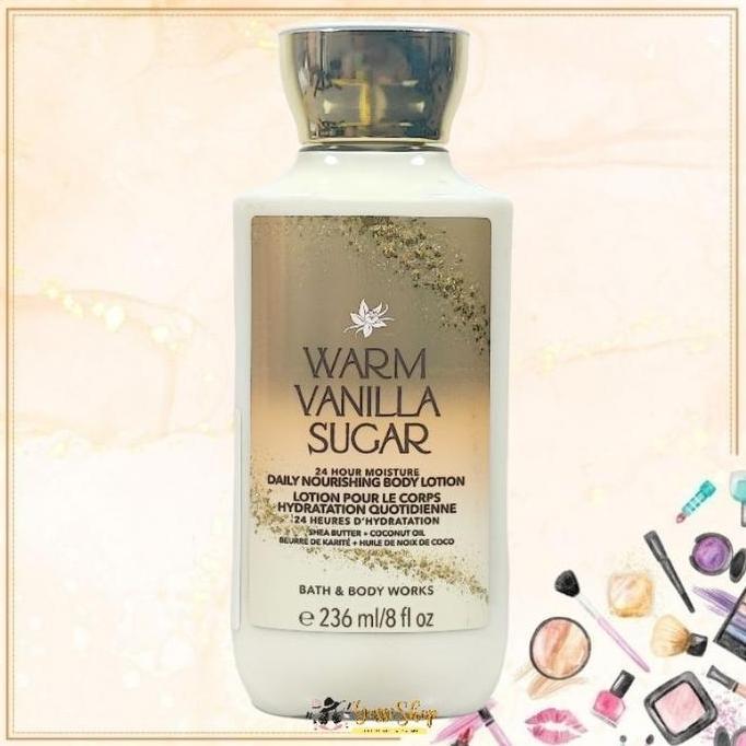 BBW BODY LOTION WARM VANILLA SUGAR 236ML (ORIGINAL COUNTER + BPOM RESMI)
