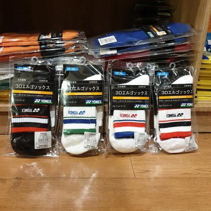Kaos kaki original Yonex JP socks 19028.Size 25-28cm.Made in Japan