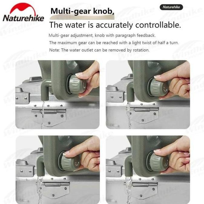 Tothemoon- Galon Air Naturehike Cnh22Cj018 Ling Mu Outdoor Bucket