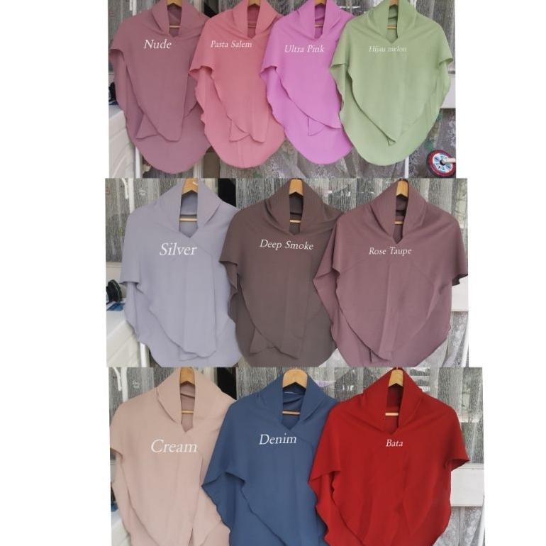 NEW PRODUCT Sabilla - Khimar Silang bcx Crinkle Air Flow Premium Soft Pet Antem Dan Mosscrepe Import