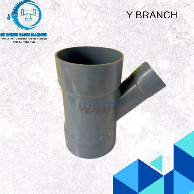 Ready Fitting pvc Y Branch 12 x 6 inchi D - Y 12 x 6
