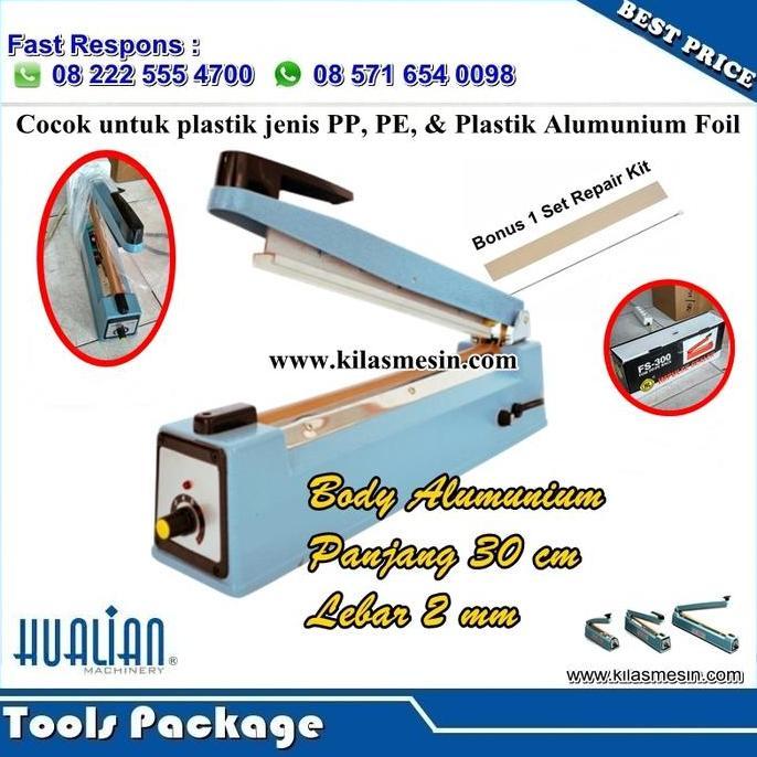Hand Sealer 30 cm Body Alumunium Press Plastik Alumunium Foil