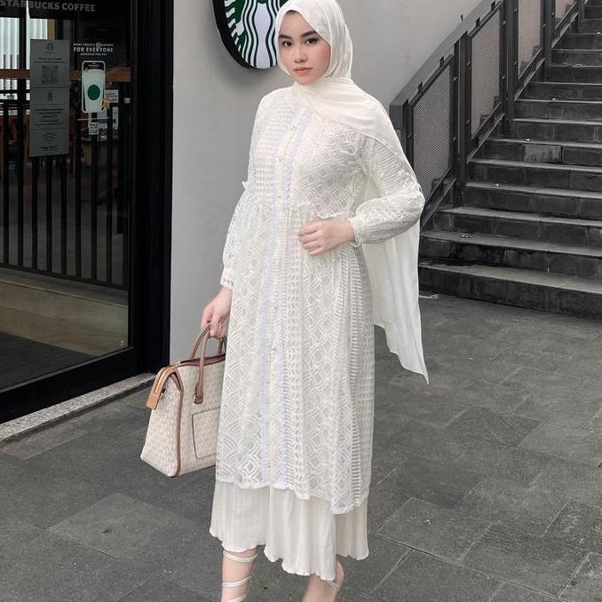 Outer Brukat Cardigan Brokat Lengan Panjang atasan outher brukat Outer Brokat outer Tulle outer Orga