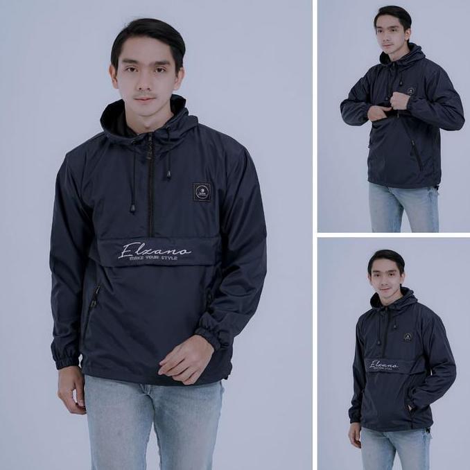 Cougle Man Elzano - Jaket Parasut Pria - Jaket Parasut Hoodie - Bahan Parasut Despo