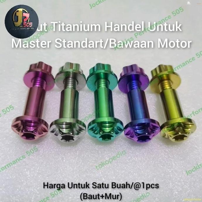 BAUT TITANIUM BAUT TOJOS HANDEL REM STANDART/BAWAAN MOTOR READY