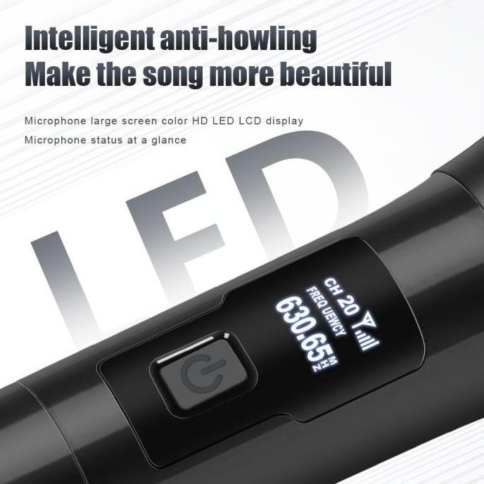 Mic Microphone Wireless Profesional Mic Karaoke With Receiver