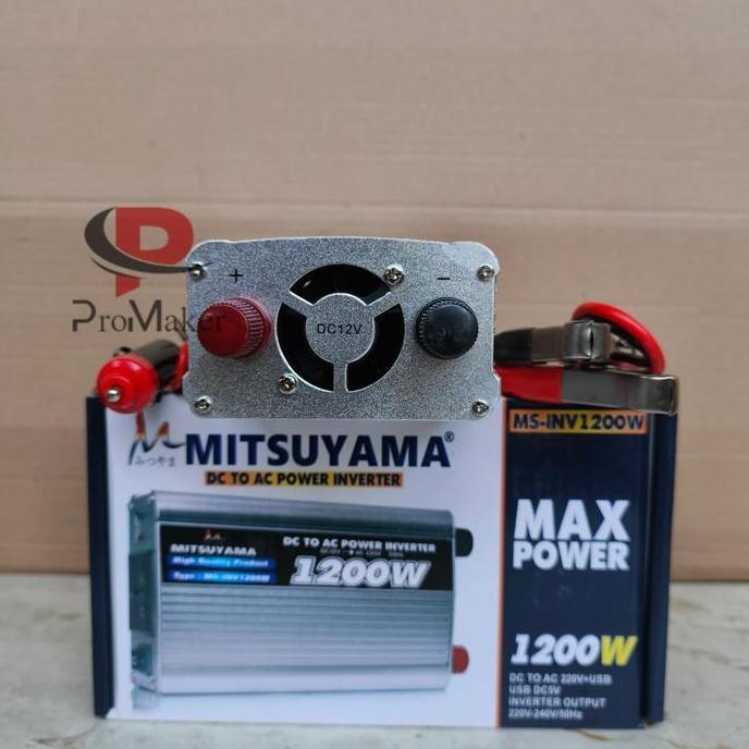 Sale Power Inverter 1200 Watt Mitsuyama Dc To Ac Ms Inv 1200W Original