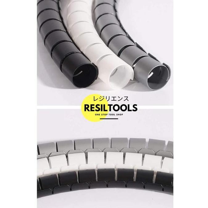 Grosir Cable Protector Spiral 22 Mm Selang Pembungkus Kabel Protektor Clip