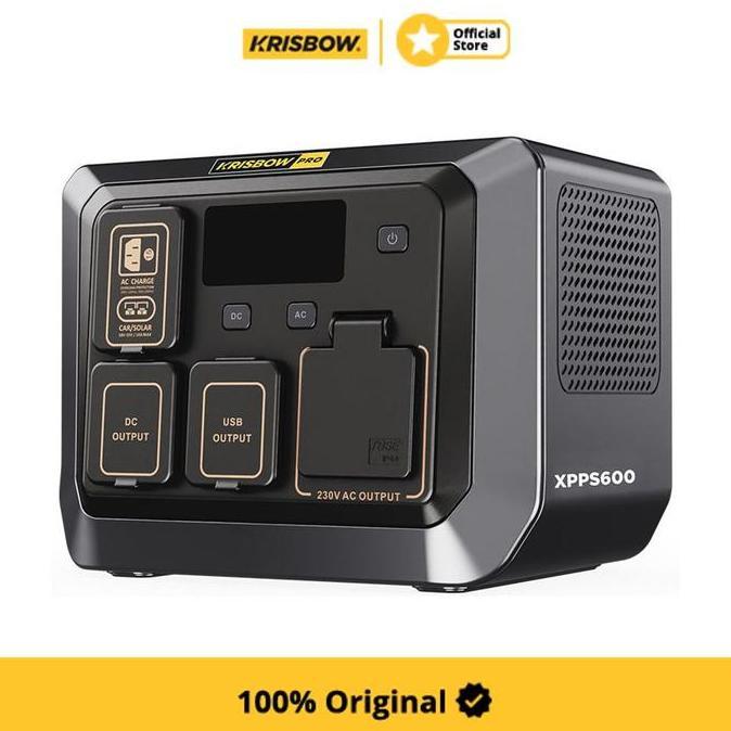 Sale Krisbow Power Station Baterai Portable 600 Watt Xpps600 - Hitam