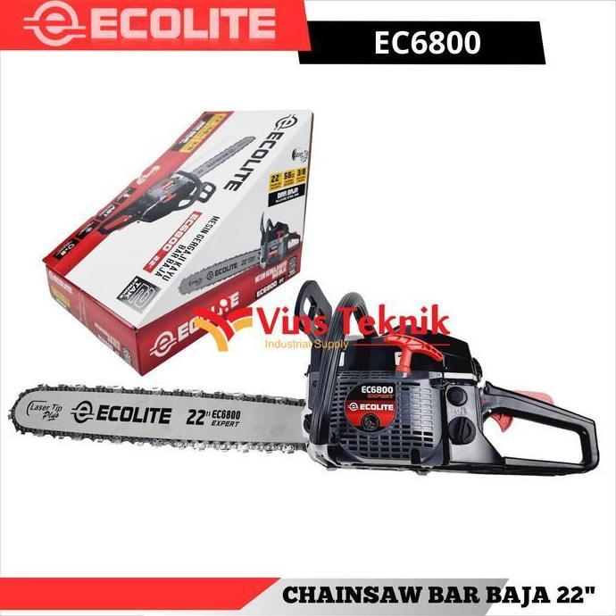 ECOLITE EC 6800 Chainsaw 22inch Mesin Gergaji Chain Saw EC6800