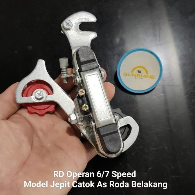 RD 6 7 Speed POLO Bicycle Rear Derailleur Operan Gir Sprocket Model Jepit As Sepeda Lipat Folding Bi