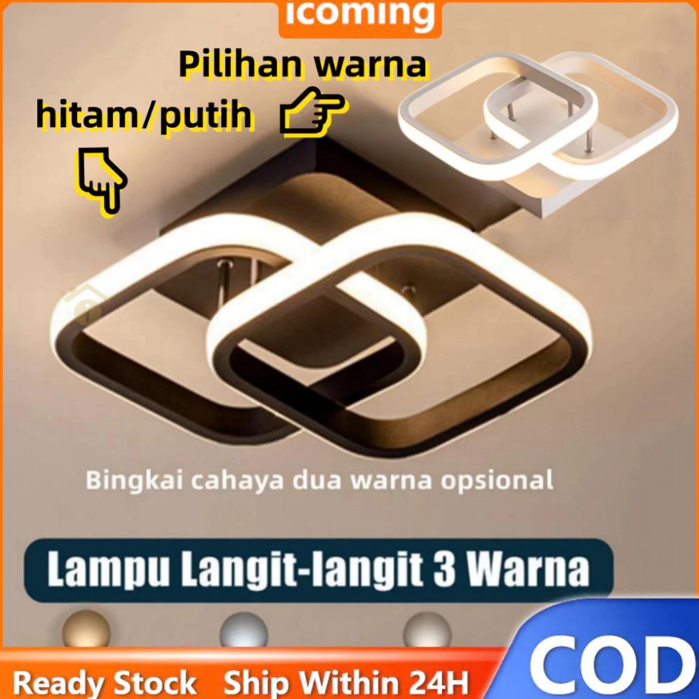Lampu Plafon Minimalis Lampu Plafon Ruang Tamu Led 3 warna Lampu Plafon Kamar Tidur Lampu Minimalis 