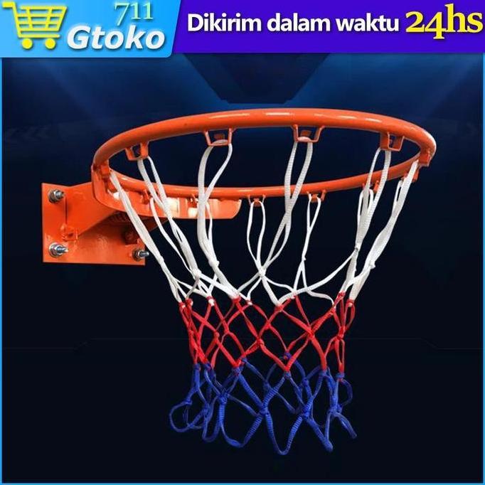 RING BASKET BESI COR BUKAN PIPA KOSONG TEBAL KUAT DIAMETER 40CM