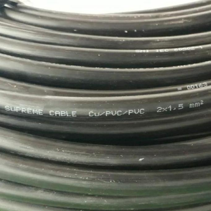 Promo Kabel NYY 2x1.5 mm Supreme Hitam 1 Roll 100 meter NYY 2 x 1.5 mm Diskon