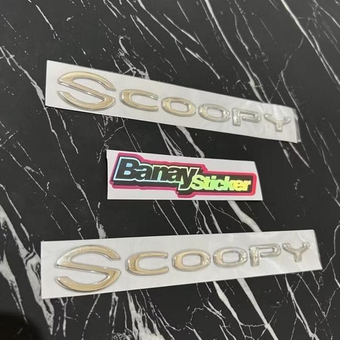 EMBLEM SCOOPY 2018 2019 ORIGINAL GARANSI