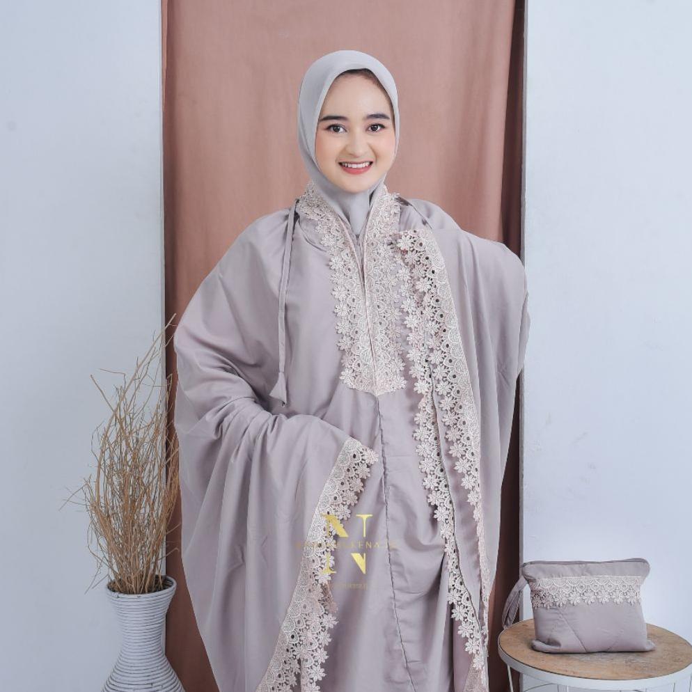 KHONJIELABS MUKENA DEWASA 2IN1 KATUN PREMIUM RENDA MEWAH SERIES    #MUKENA TERBARU 2026# MUKENA PUTI