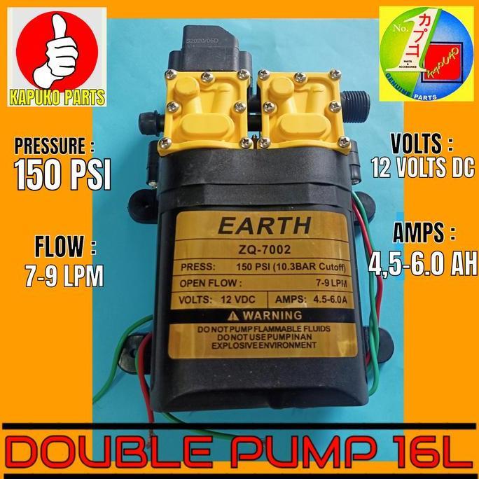 Pompa Dc 12V Double Pump 130Psi Harga Spesial