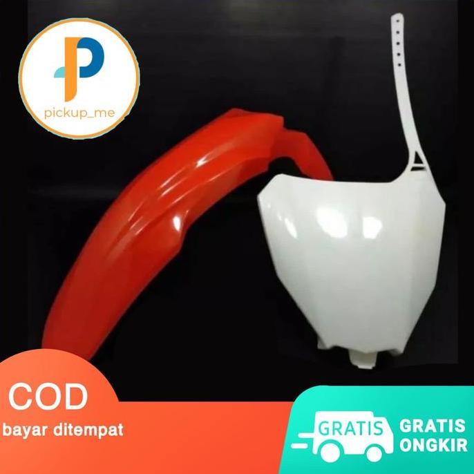 SPAKBOR DEPAN CRF 450 2018 + PAPAN NOMOR CRF 450 2018 MEREK SRX KHUSUS