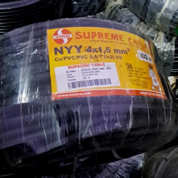 Promo KABEL NYY 4X1,5MM SUPREME 100M KABEL NYY 4X1,5 SUPREME 100M Diskon