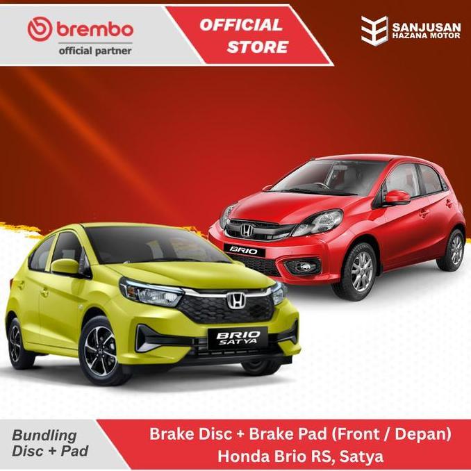 SPECIAL BUNDLING BRAKE DISC + BRAKE PAD (DEPAN / FRONT) - BRIO ORIGINAL DAN TERPERCAYA