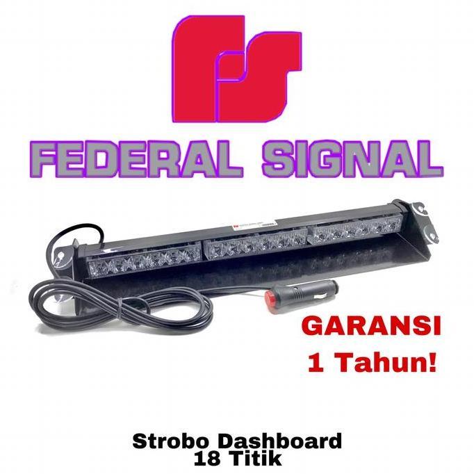STROBO DASHBOARD FEDERAL SIGNAL VAMA 18 TITIK 3 BAR
