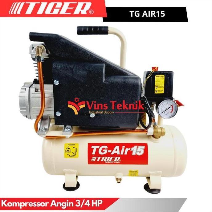 TIGER TG AIR15 Air Compressor Listrik Kompresor Angin 3/4HP TG AIR 15