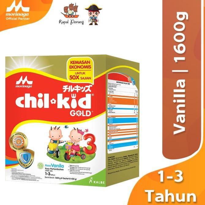 Akachan- Morinaga Chilkid Reguler 1560 Gram Vanila (4 X 390 Gram)
