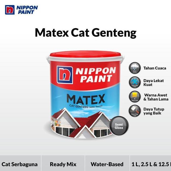Nippon Paint Matex Cat Genteng 20 L / Galon / Cat Khusus Genteng