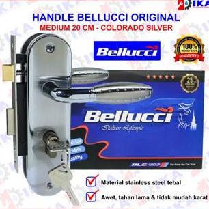 GRANTZY Slot Kunci Handle Handel Bellucci Colorado Silver Hendel Pintu Set Medium 20 CM / Kunci Pint