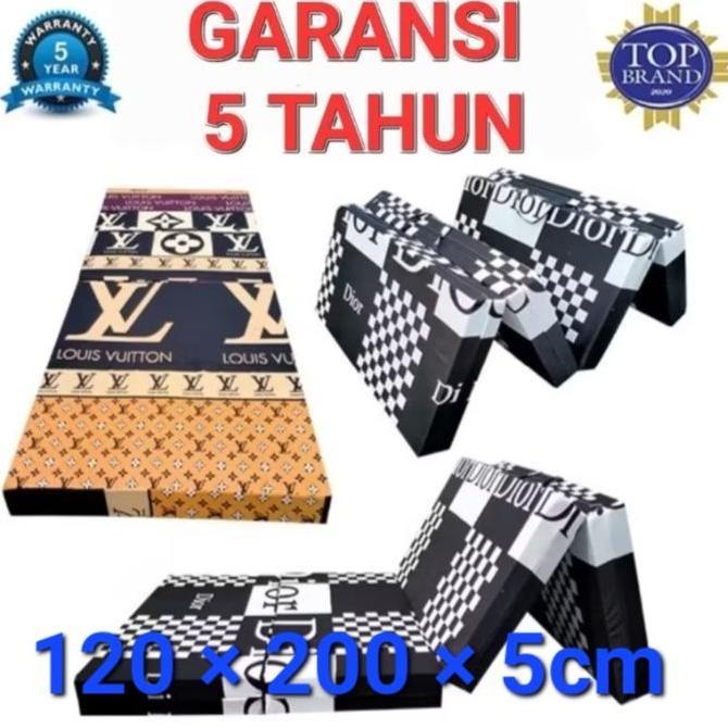 Kasur busa super lipat 4 ukuran 120x200x5cm/kasur lantai busa super ukuran 120x200x5cm busa tidak mu
