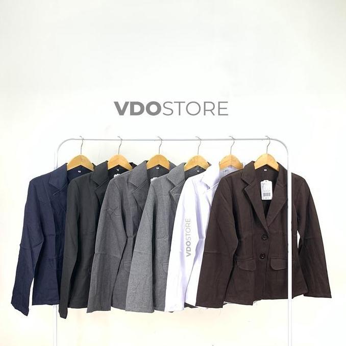 Langsungaja- Blazer Jumbo Wanita Premium - Ld 110 118 120 124 - 4Xl 5Xl 6Xl -  Atasan Kerja Jas Kant