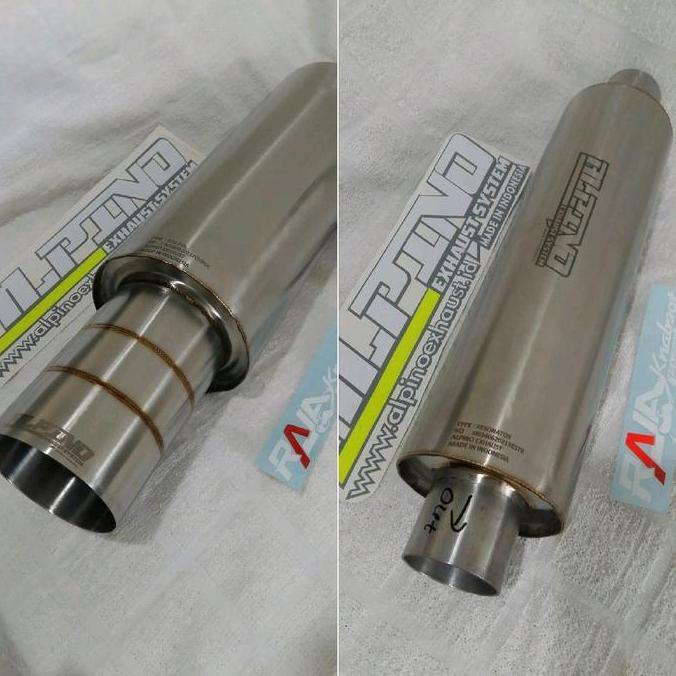 muffler alpino F03 panjang + resonator alpino manual