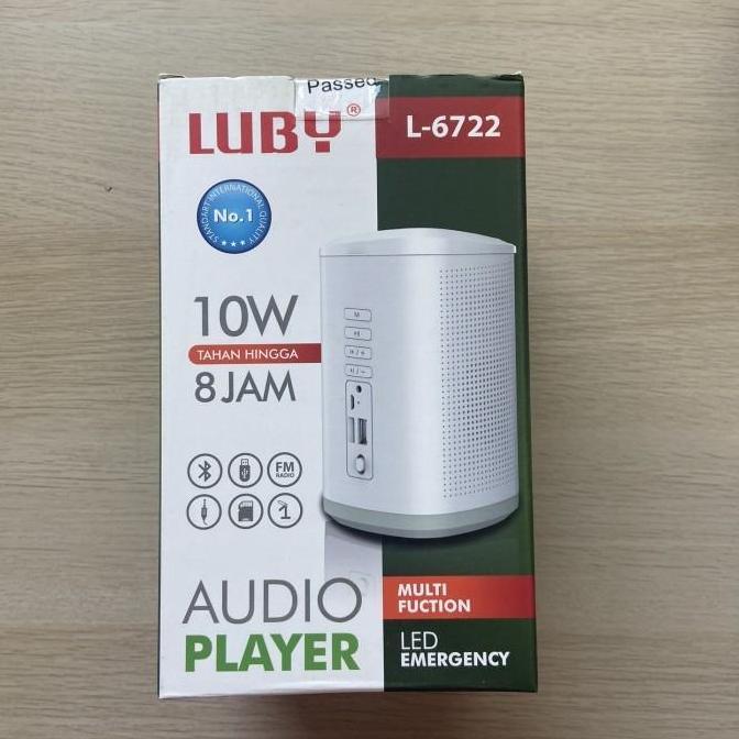TERBARU - LED Emergency audio player multifuction LUBY L-6722