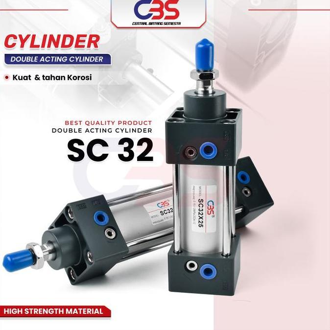 Grosir {Cbs} Cylinder Pneumatic Sc 32 Pneumatik Air Silinder Standard