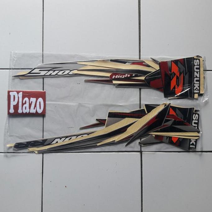 stiker motor shogun rr 125 2007 abu-hitam