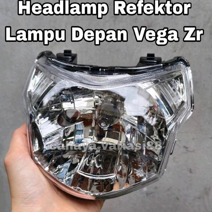 PROMO HEADLAMP REFEKTOR LAMPU DEPAN VEGA ZR PLUS BOHLAM SOKET BATOK LAMPU DEPAN MOTOR VEGA ZR FULL S