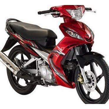 stiker striping motor yamaha Jupiter mx old 2006 hitam-merah