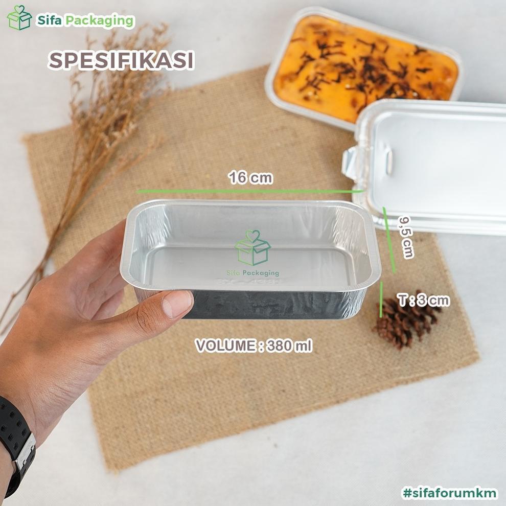 Big Promo Alumunium Foil Tray Bx 4381 + Tutup Macaroni Schotel Pastel Tutup Lasagna Mentai Rice Klap