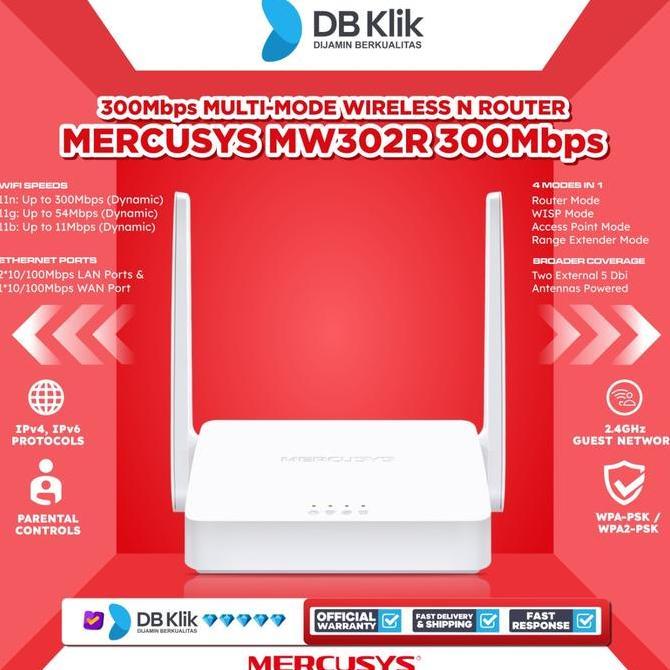 Router Wireless MERCUSYS MW302R 300Mbps Multi-Mode Mercusys MW302 R
