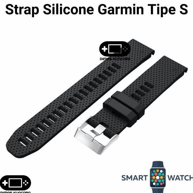 Strap Silicone Garmin Tipe S silikon garmin fenix 5s 6s 7s plus pro sapphire solar