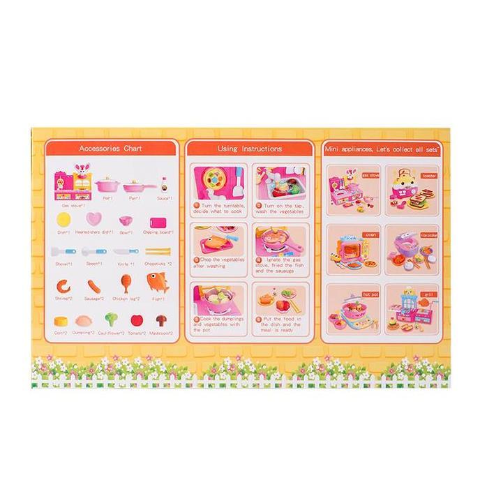 OhSome Lelia Mini Set Mainan Kompor Miniatur Toys