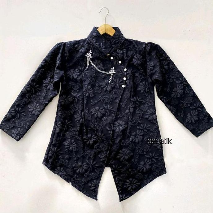 Sale Terlaris Debatik - Atasan Kebaya Janggan Premium Fukuro 3D Bross Payet Baju Kondangan Wisuda Pe