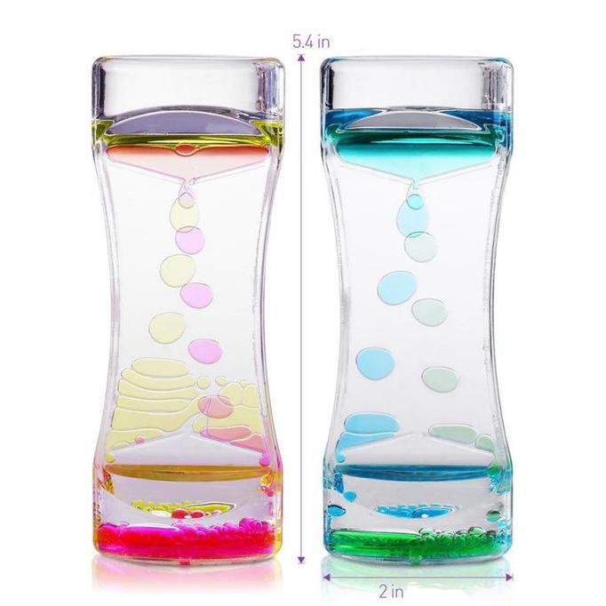 Jam Pasir Akrilik Tetesan Minyak 2 Warna