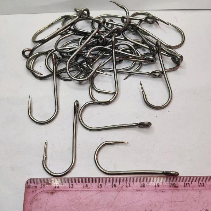 100pcs mata kail senggol rawe rawai kolong no 5 mata pancing rawe kolong senggol