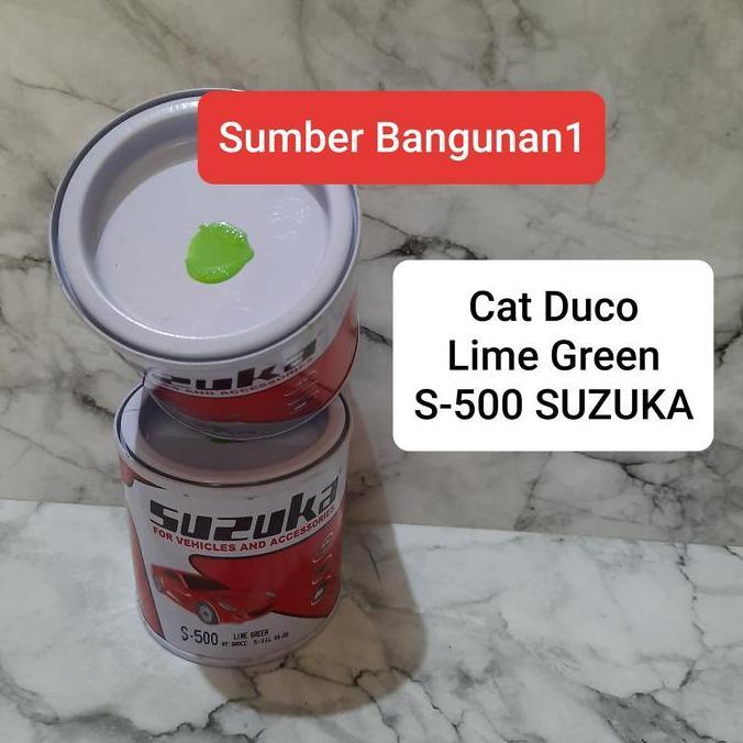Cat duco hijau lime green S-500 Suzuka cat besi motor otomotif