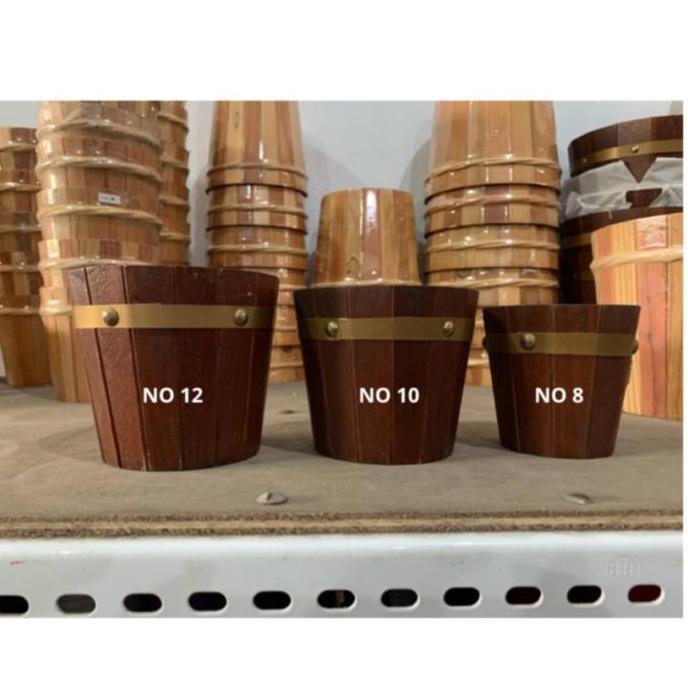 Pot Kayu 10 Tanaman Dekorasi Indoor unik