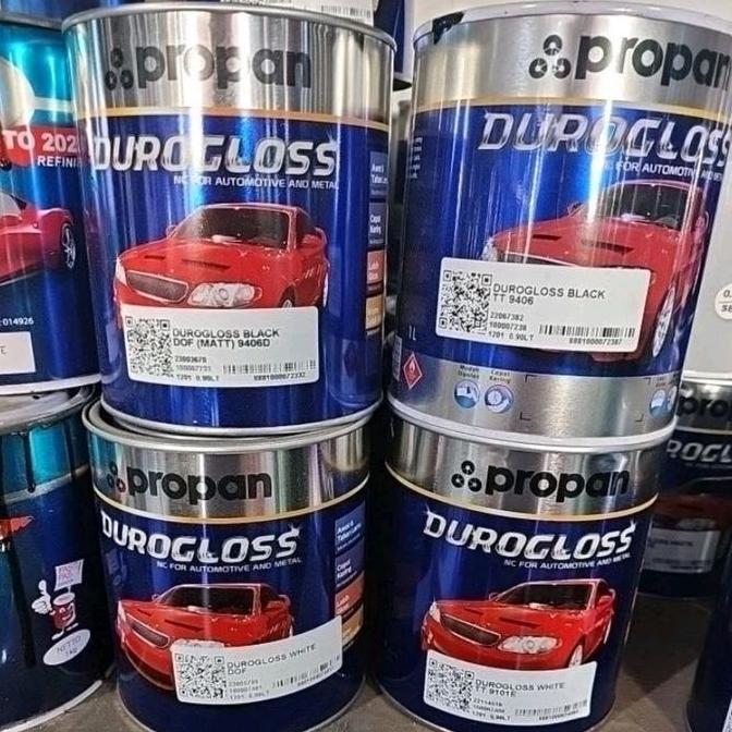 PROPAN DUROGLOSS CAT DUCO MOBIL KAYU BESI DLL 1KG PUTIH HITAM GLOSS DOF READYMIX READY MIX WARNA JAD