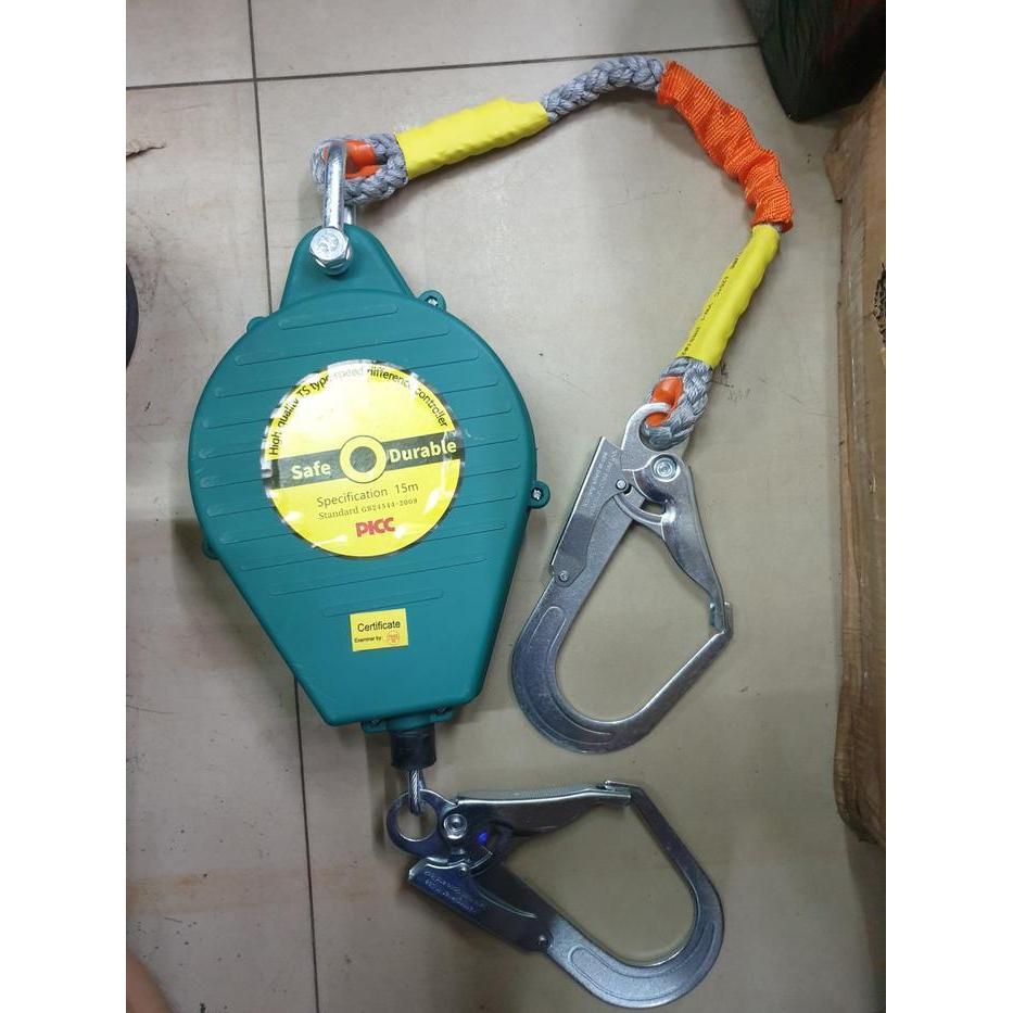 Fall Arrester 15 Meter Hook Besar Safety Lifeline Tali Pengaman Safety